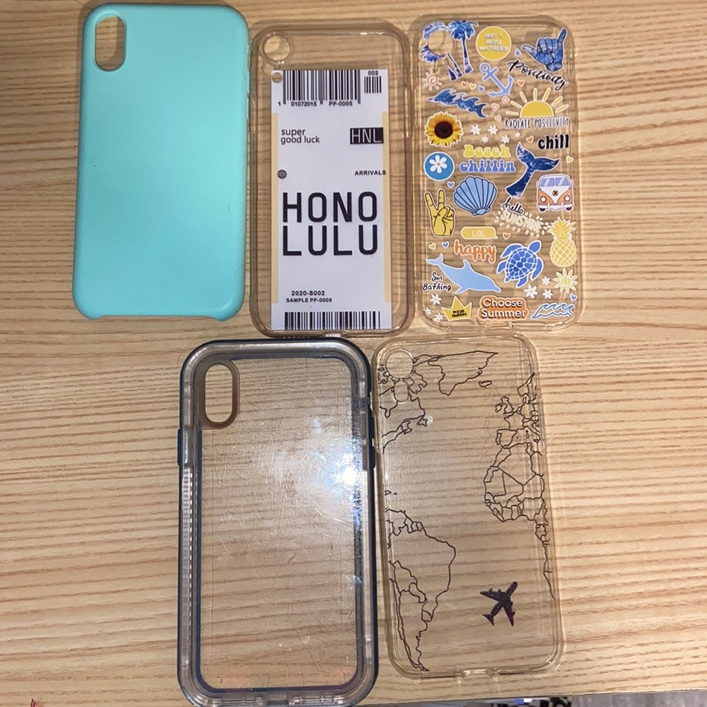 Iphone XR phone cases + 1 LifeProof
